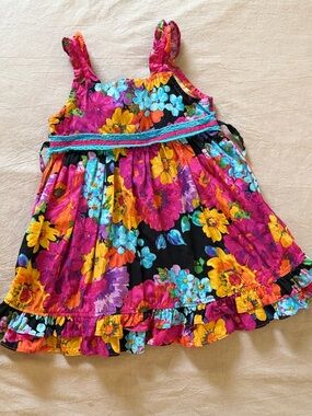 Girls Floral Sundress Size 2T Multicolor EUC